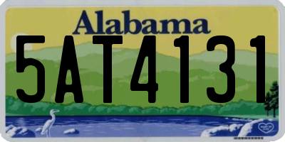 AL license plate 5AT4131