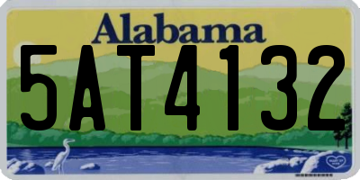 AL license plate 5AT4132