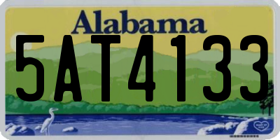 AL license plate 5AT4133