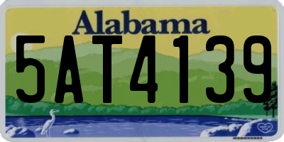 AL license plate 5AT4139