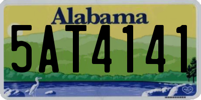 AL license plate 5AT4141
