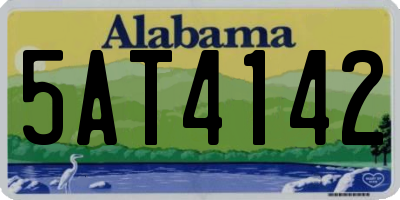 AL license plate 5AT4142