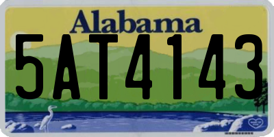 AL license plate 5AT4143