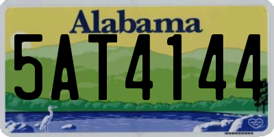 AL license plate 5AT4144