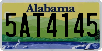 AL license plate 5AT4145
