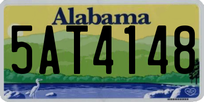 AL license plate 5AT4148