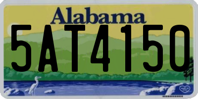 AL license plate 5AT4150