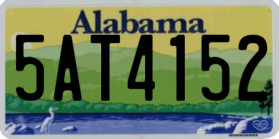 AL license plate 5AT4152