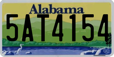 AL license plate 5AT4154