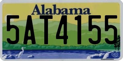 AL license plate 5AT4155