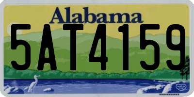 AL license plate 5AT4159