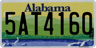 AL license plate 5AT4160