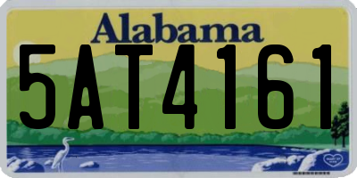 AL license plate 5AT4161