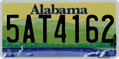 AL license plate 5AT4162