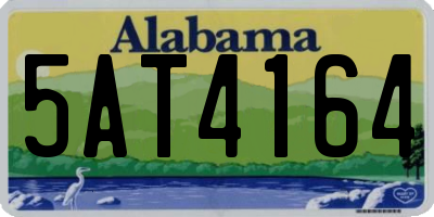 AL license plate 5AT4164