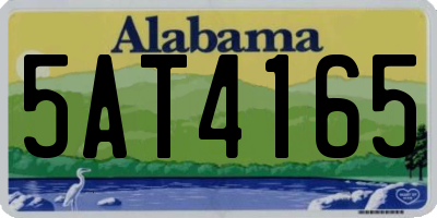 AL license plate 5AT4165