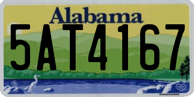 AL license plate 5AT4167