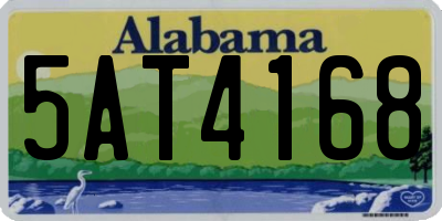 AL license plate 5AT4168