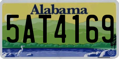 AL license plate 5AT4169
