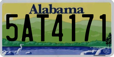 AL license plate 5AT4171