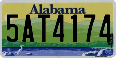AL license plate 5AT4174