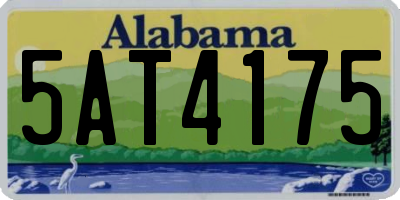 AL license plate 5AT4175