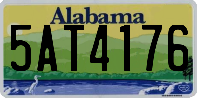 AL license plate 5AT4176
