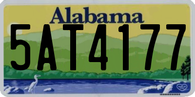 AL license plate 5AT4177