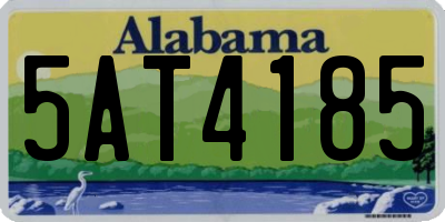 AL license plate 5AT4185