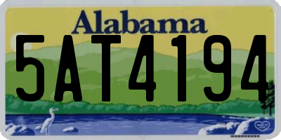 AL license plate 5AT4194