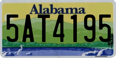 AL license plate 5AT4195