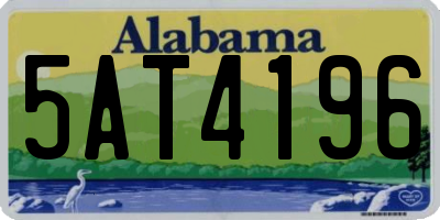 AL license plate 5AT4196