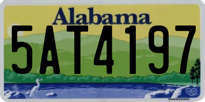 AL license plate 5AT4197