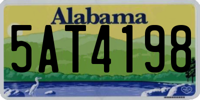 AL license plate 5AT4198