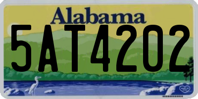 AL license plate 5AT4202