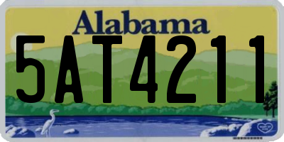 AL license plate 5AT4211