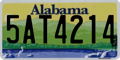 AL license plate 5AT4214