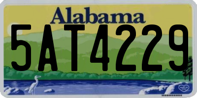 AL license plate 5AT4229