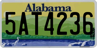 AL license plate 5AT4236