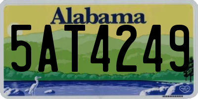 AL license plate 5AT4249