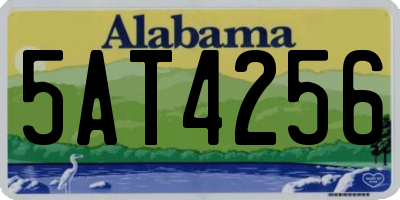 AL license plate 5AT4256
