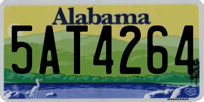 AL license plate 5AT4264