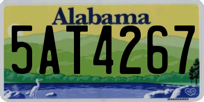 AL license plate 5AT4267