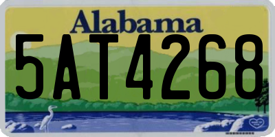 AL license plate 5AT4268