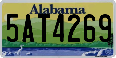 AL license plate 5AT4269