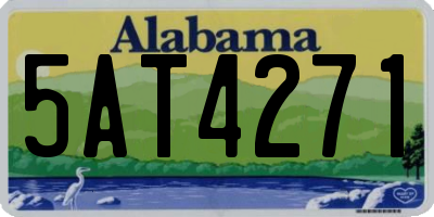 AL license plate 5AT4271