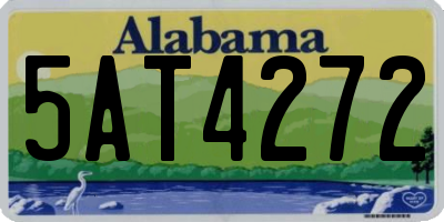 AL license plate 5AT4272