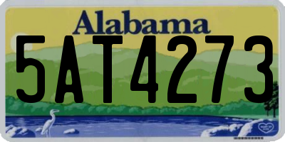 AL license plate 5AT4273