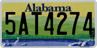 AL license plate 5AT4274
