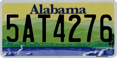 AL license plate 5AT4276